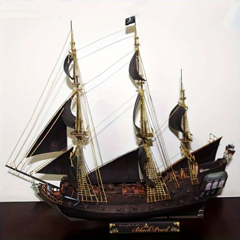 3D Jigsaw Puzzle Model Ship Model 43.18Cm Black Pearl Material Pack