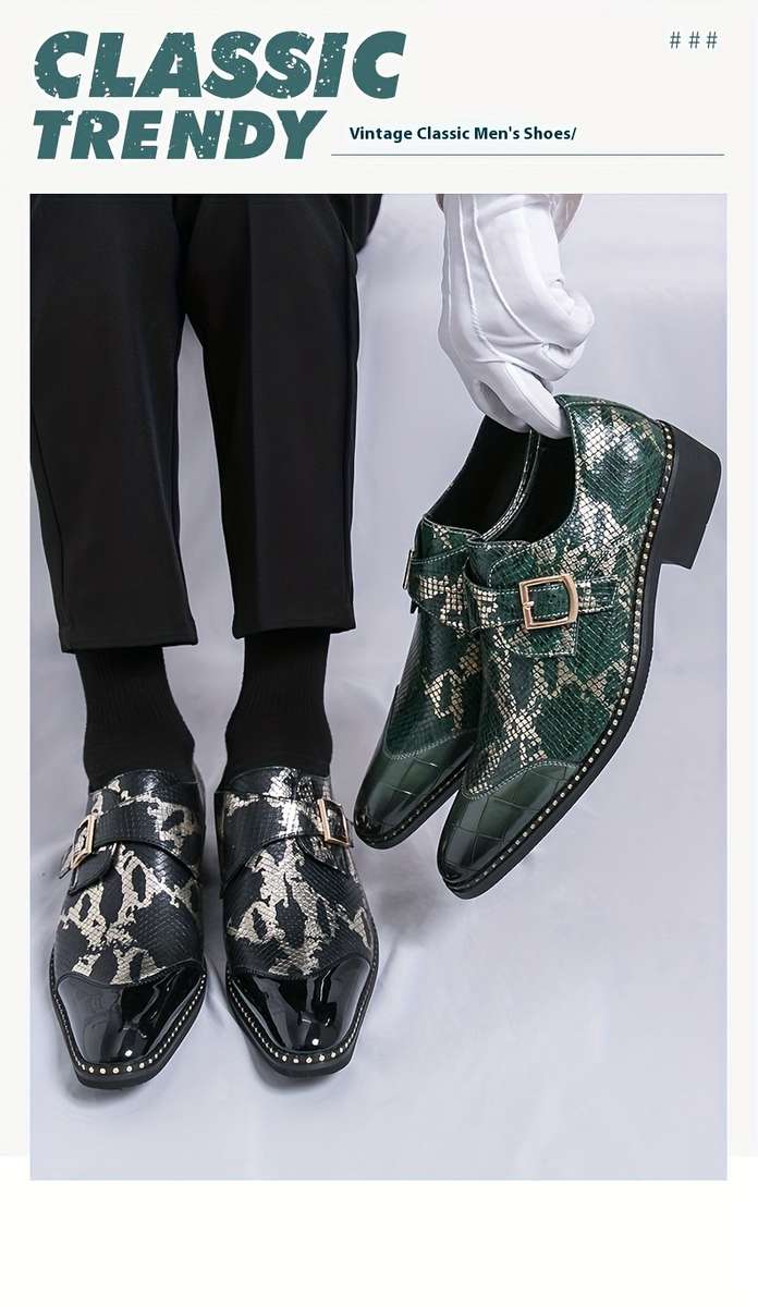 Mens Leather Shoes Color Green Sizeuk 8