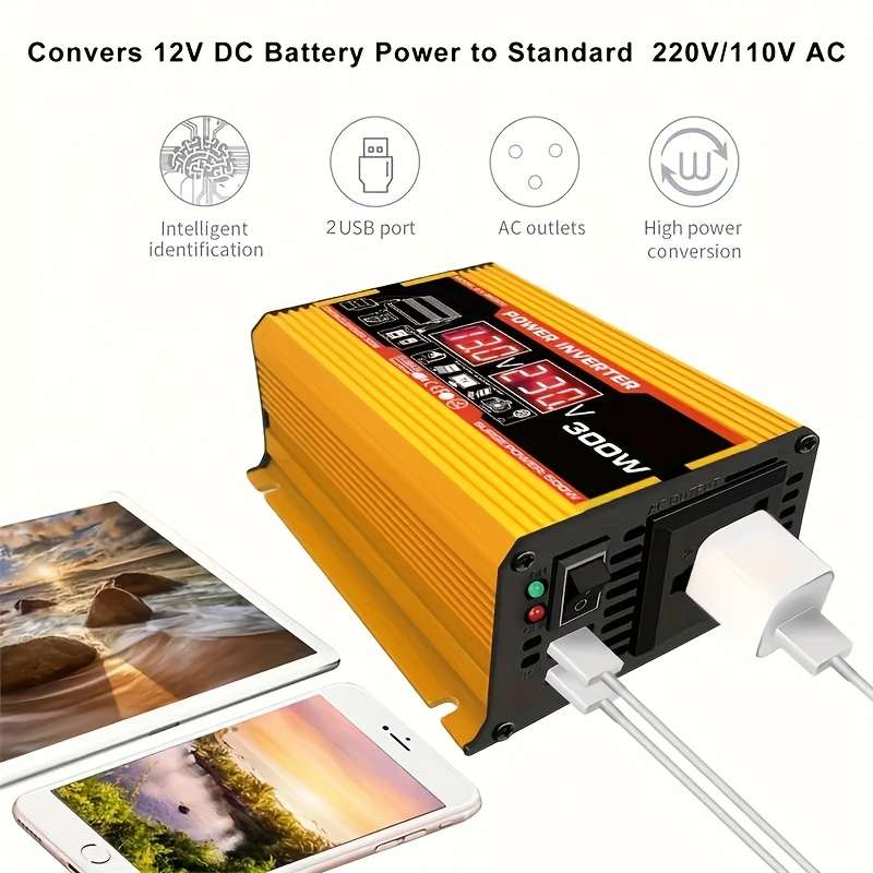Solar Panel Model Dc 12V To Ac 220V Eu
