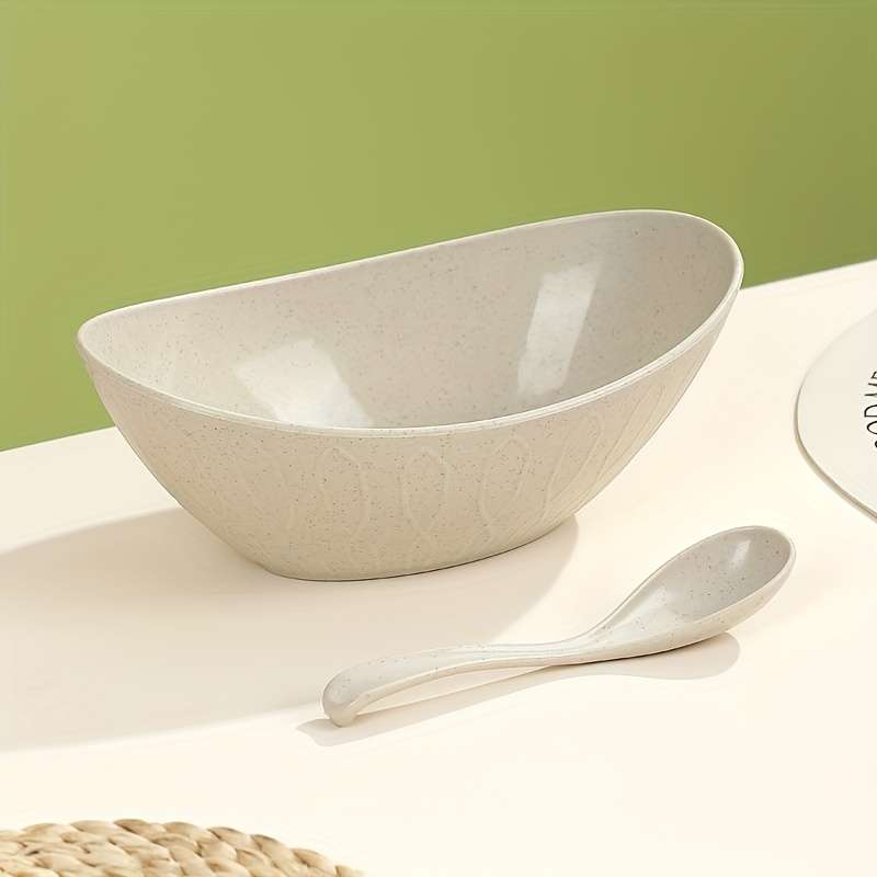 Bowl Color White With A Spoon Modelsmall