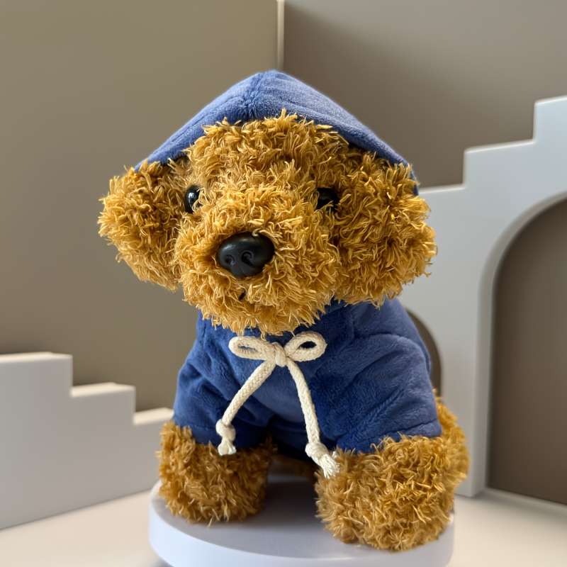 Toy Doll Color Blue Hoodie Teddy