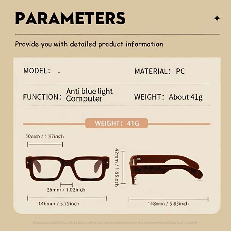 Mens Glasses Color Red