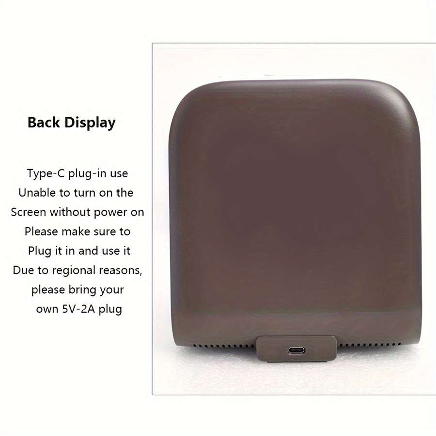 LED Bedside Clock with PD Fast Wireless Charging