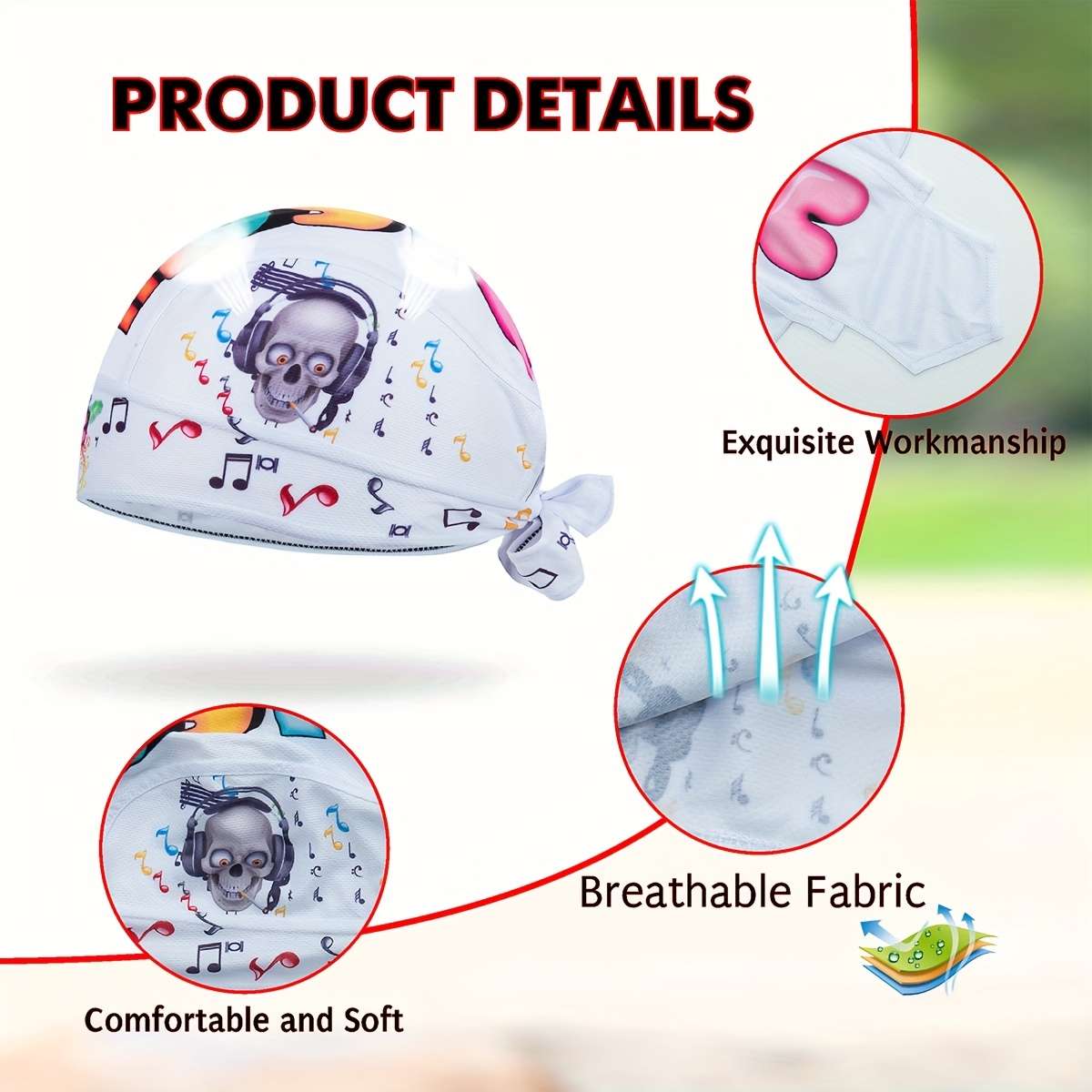 Zm Frog-Themed Beanie Breathable Quick-Dry Polyester Spandex Mesh Cap With Uv Protection F