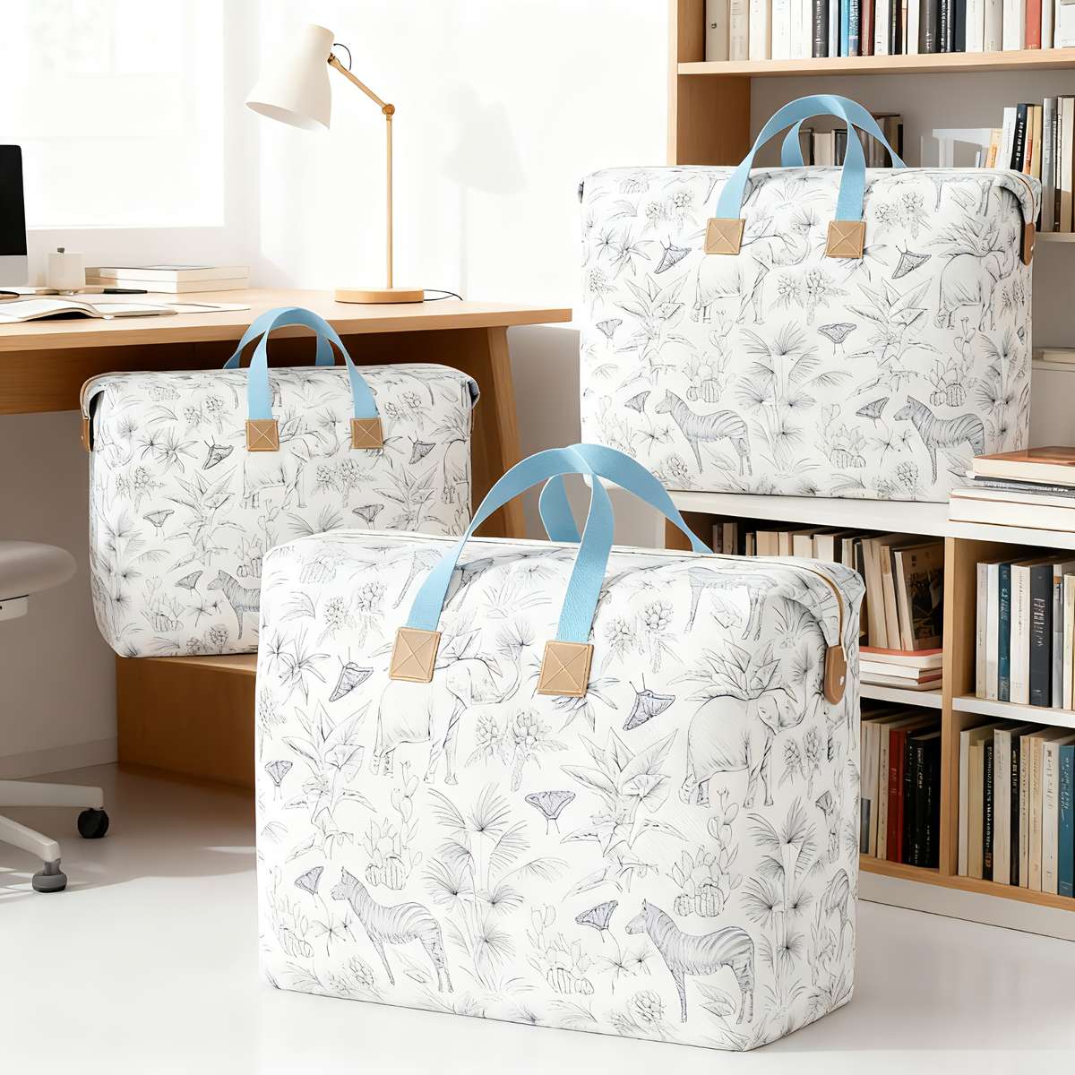 2Pcs Multiple Large Capacity Storage Totes Clothes Size S