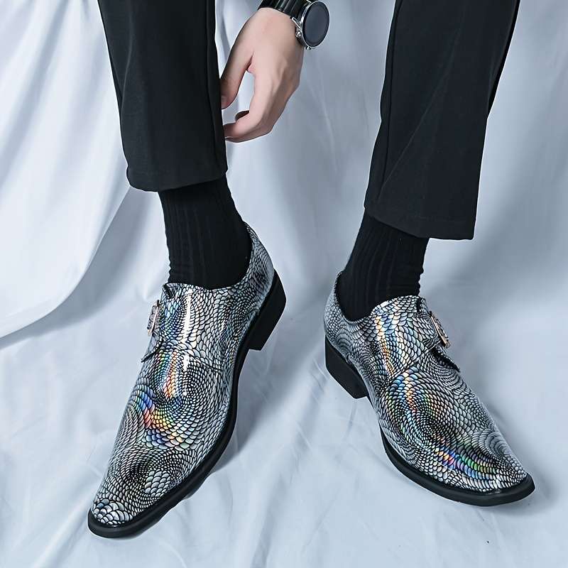 Mens Leather Shoes Color Black Sizeuk 7