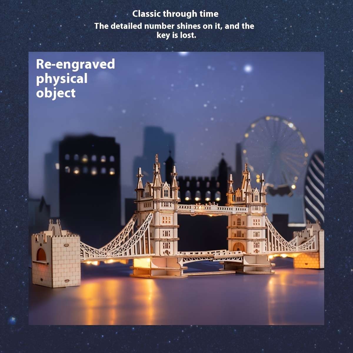 Building Toy Architectural Model Toy Set Model London Bridge Model Building Blocks Puzzle