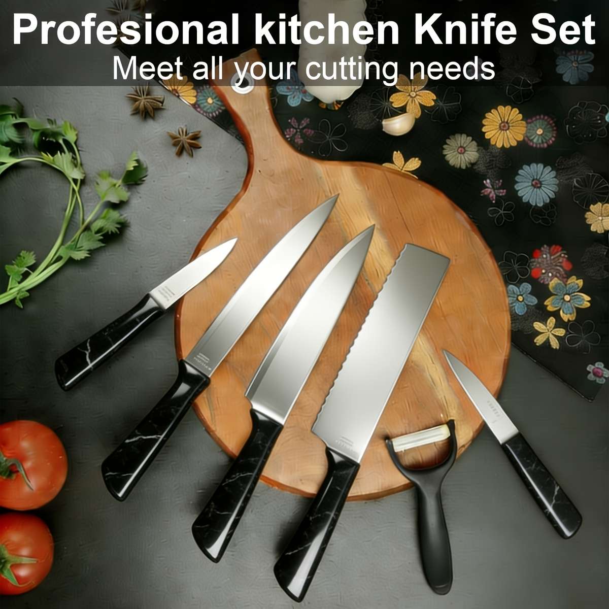 Kitchen Knives Color White
