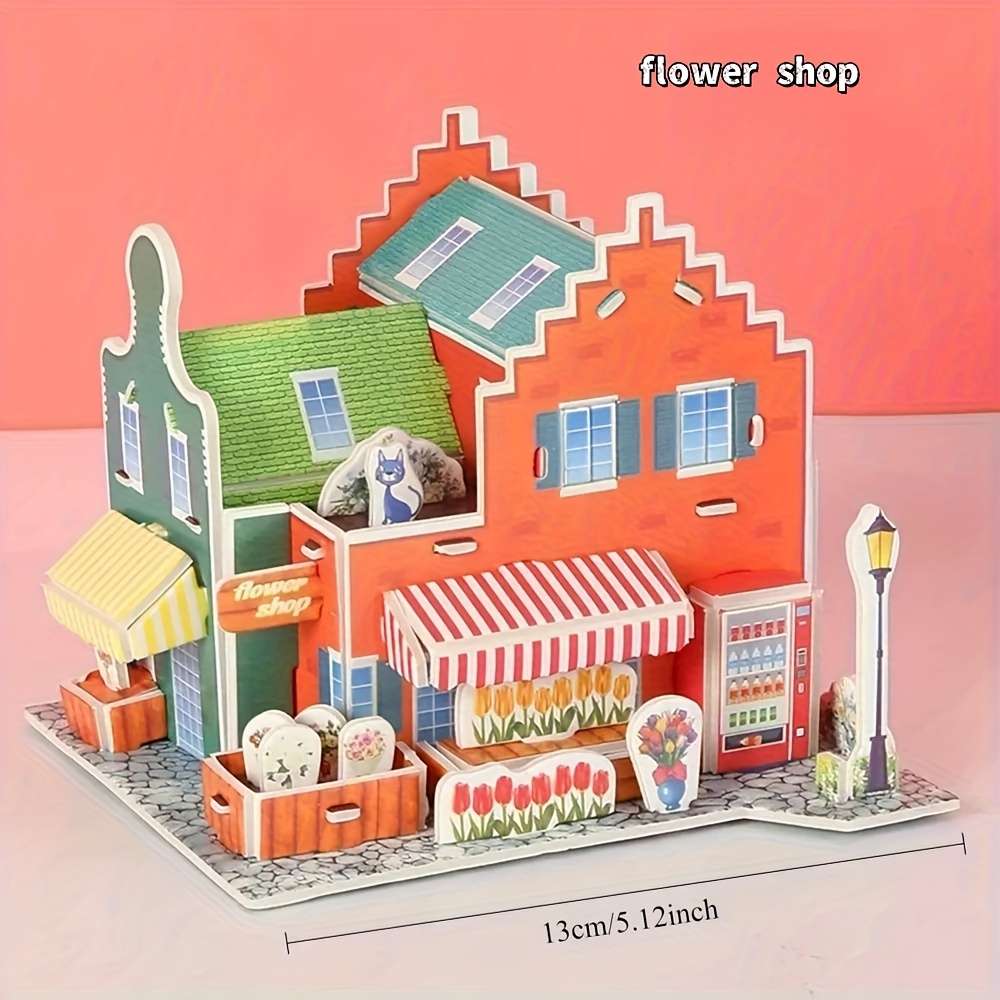 Building Toy Architectural Model Toy Set Style 4Pcs Set  Style B