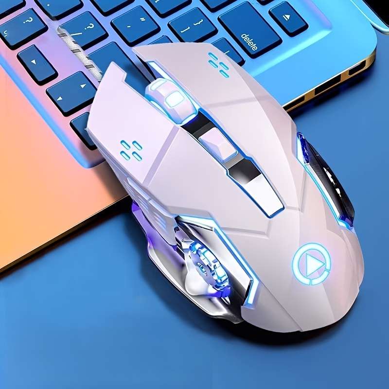 Mouse Color White Buttons With Sound