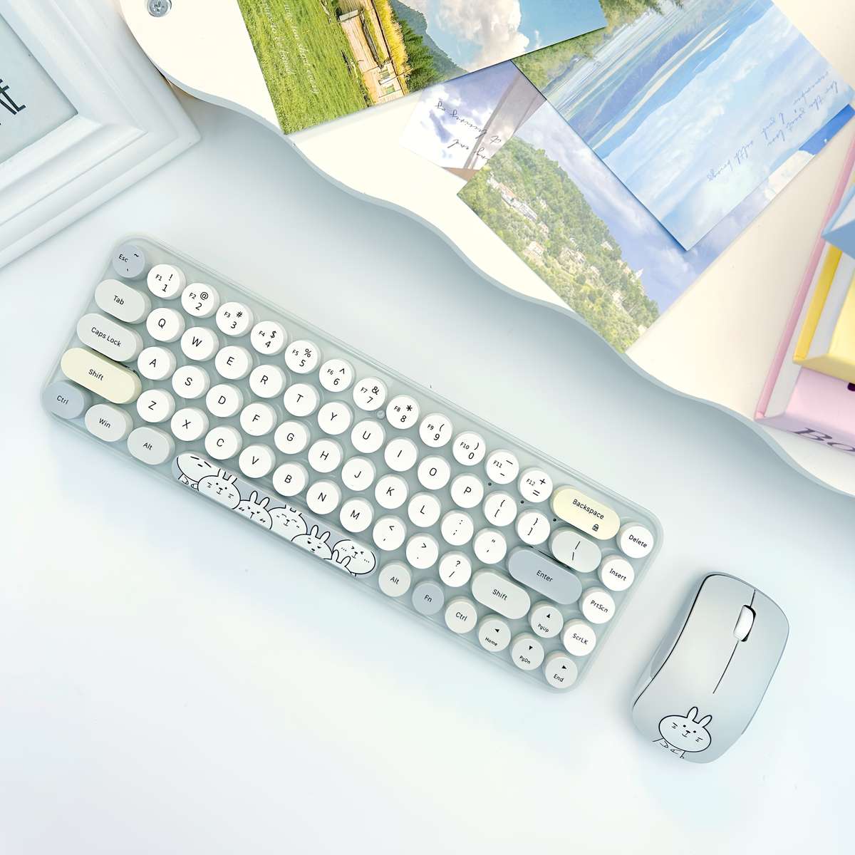 Keyboard Color Gray Mixed Colors