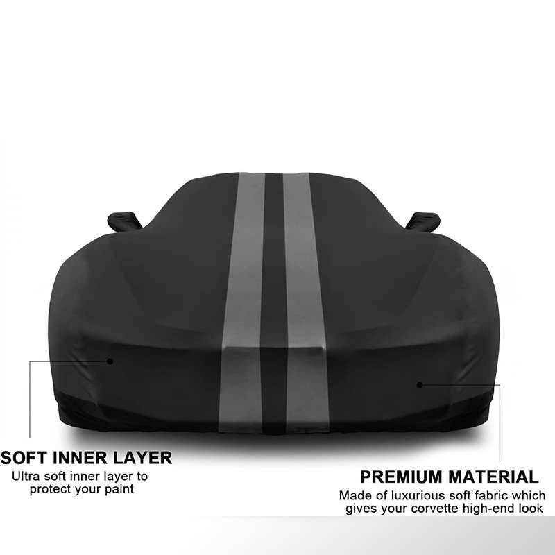 Car Cover Color Black Red Model For C5