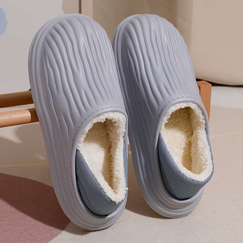 Cotton Slippers Color Grey Sizeuk 3.5-4