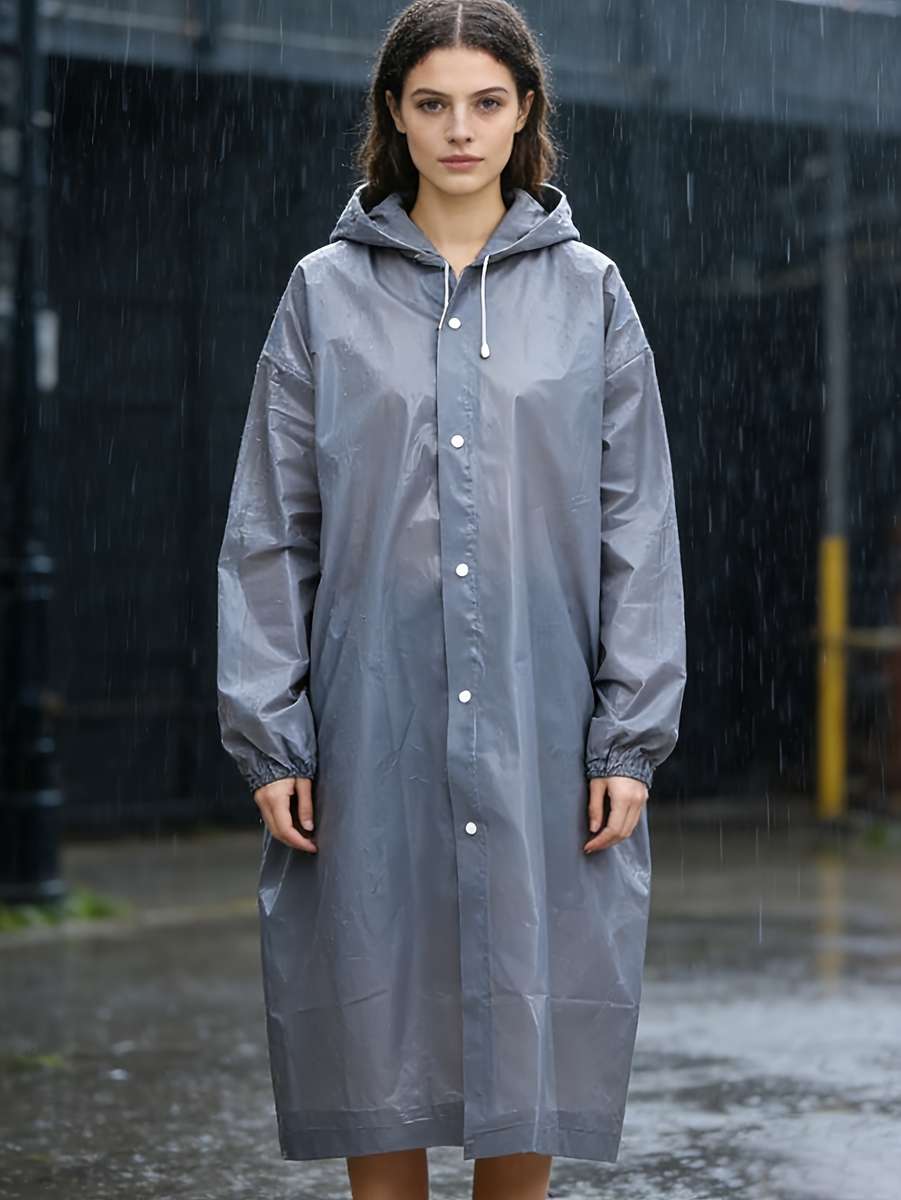Raincoat Grey Size Asian Onesize