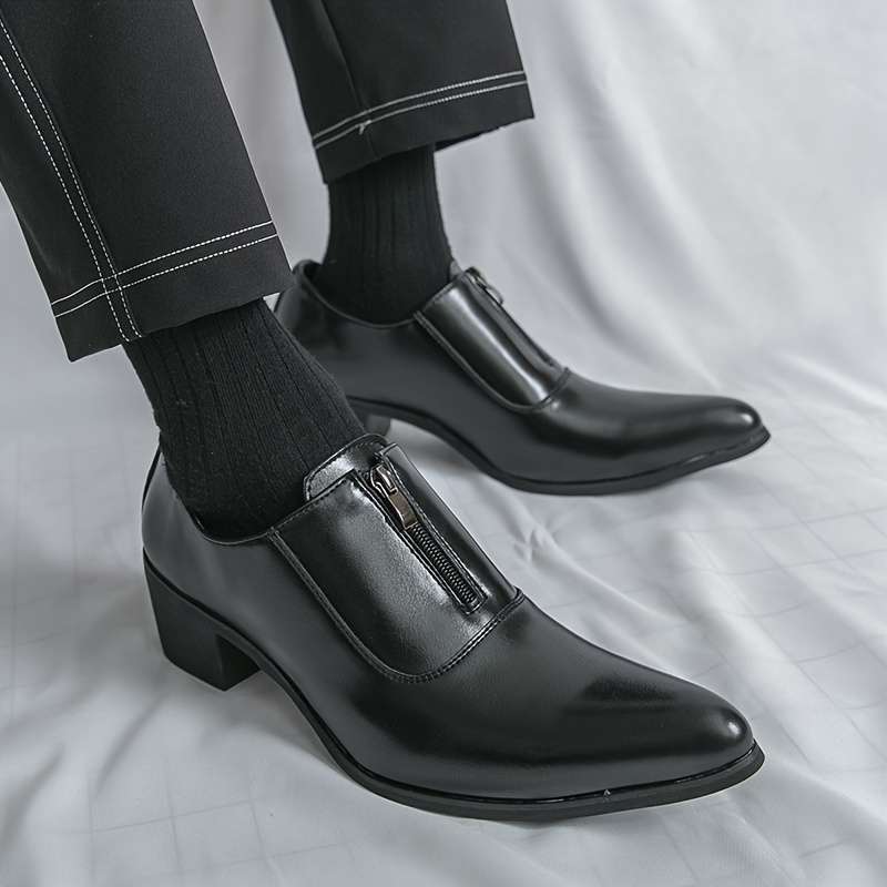 Mens Leather Shoes Color Black Sizeuk 7