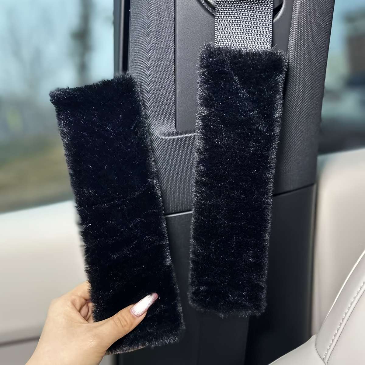 Car Seat Belt Covers Black Quantity 2Pcs