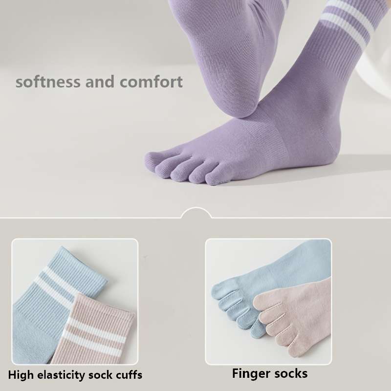 Women S Socks Color 5Pairs White Size Onesize