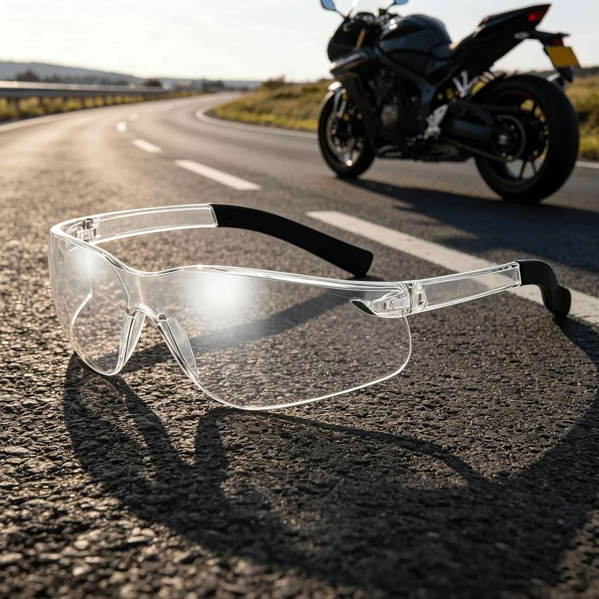 Cycling Glasses Color White