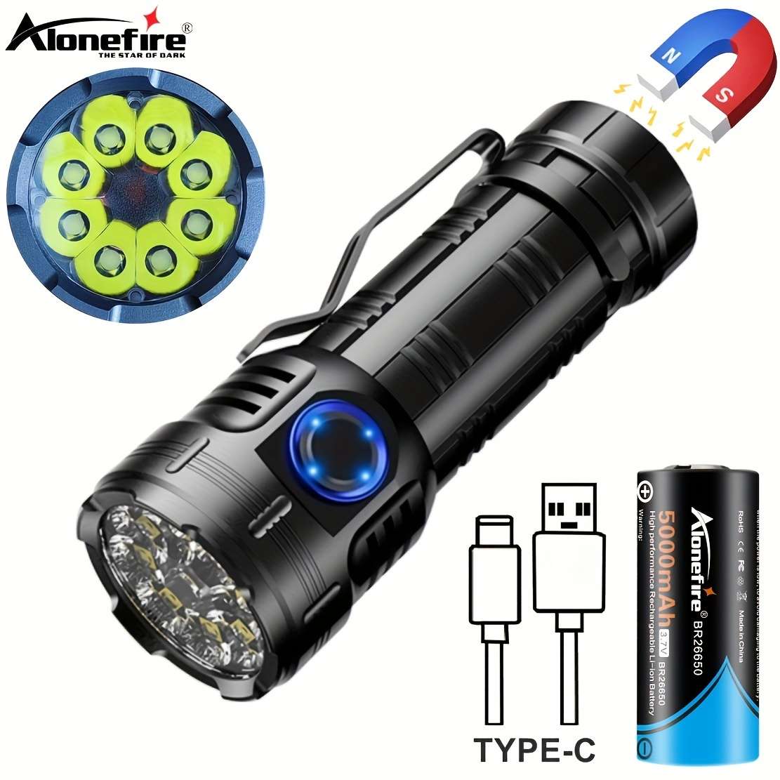 Efficient Alonefire X68S Led 6500K Xpg High Power Outdoor Reliable Solution