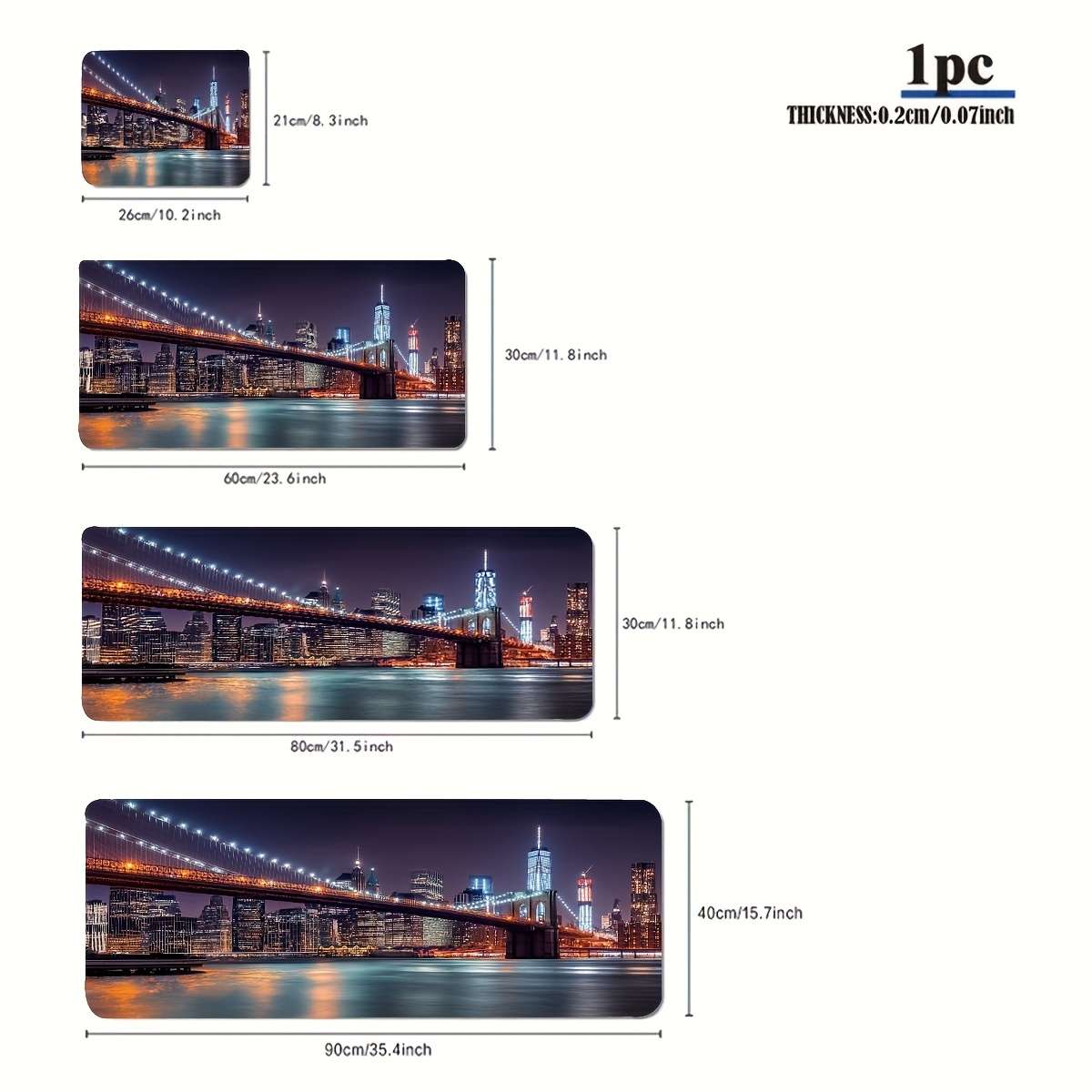 Mouse Pad Size 21X26Cm