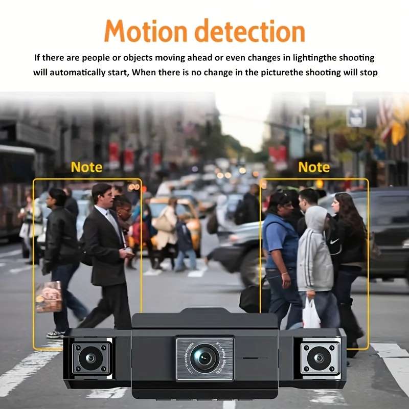 Dashcam Model Three Cameras On The Front  Left And Right Sides Of The Car Including 32G Card