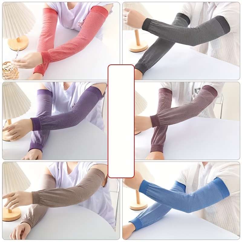 2Pcs Comtable Arm Sleeves Upf Sun Elbow