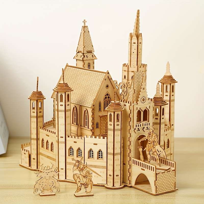 3D Building Model Puzzle Set Model Lost Castle