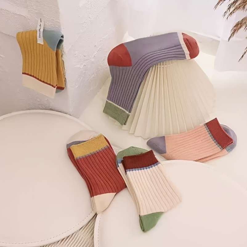 Women S Socks Color Mixed Color5 Pairs Size Onesize