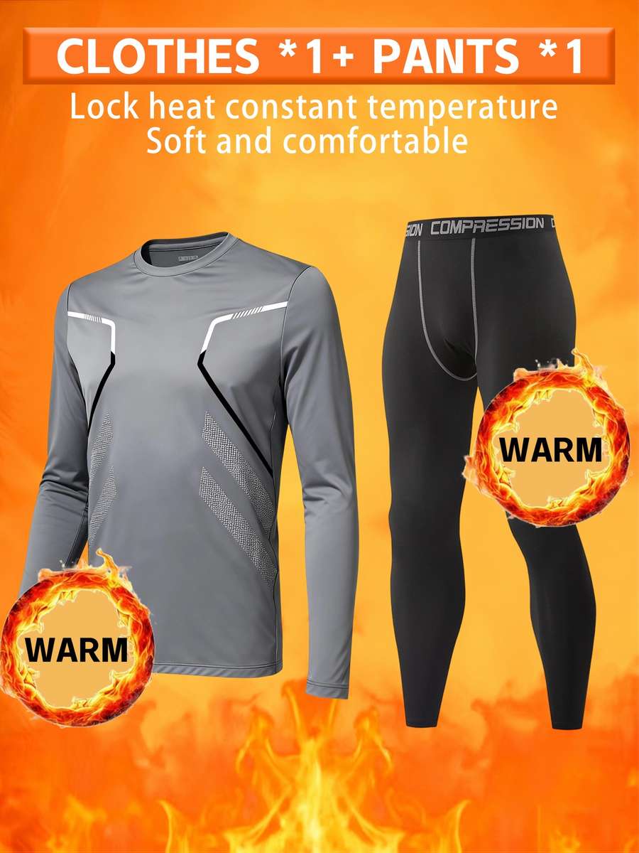 Thermal Underwear Color Black Sizexxl