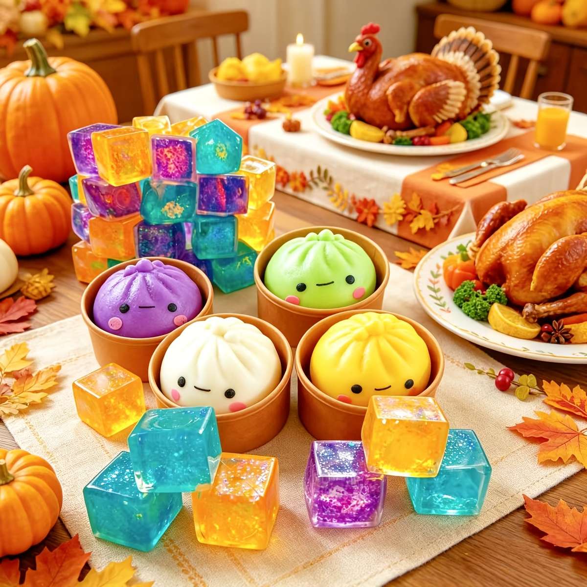 Squeezable Toys Color Random Color Items Glitter Bao Ice Cube