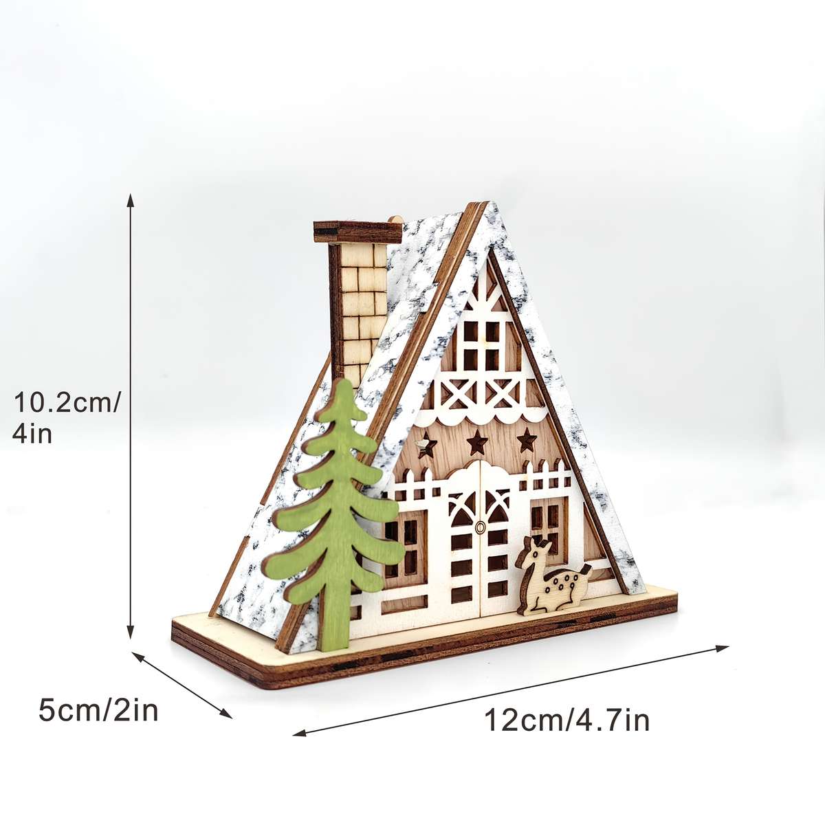 Building Toy Architectural Model Toy Set Items Coffee Colored Small House