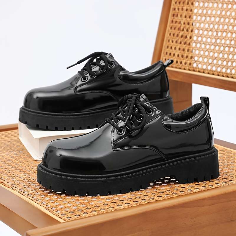 Mens Leather Shoes Color Black Sizeuk 7