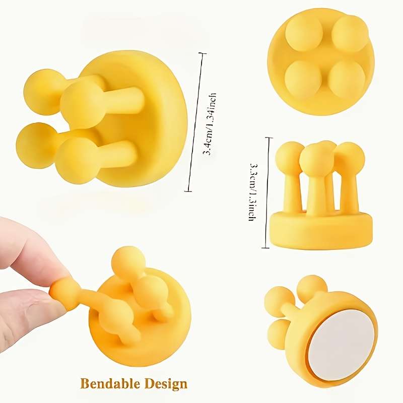 2 Silicone Wall Mounted Shower Razor Holders With Hooks A color Assorted Varieties Quantity 2pcs