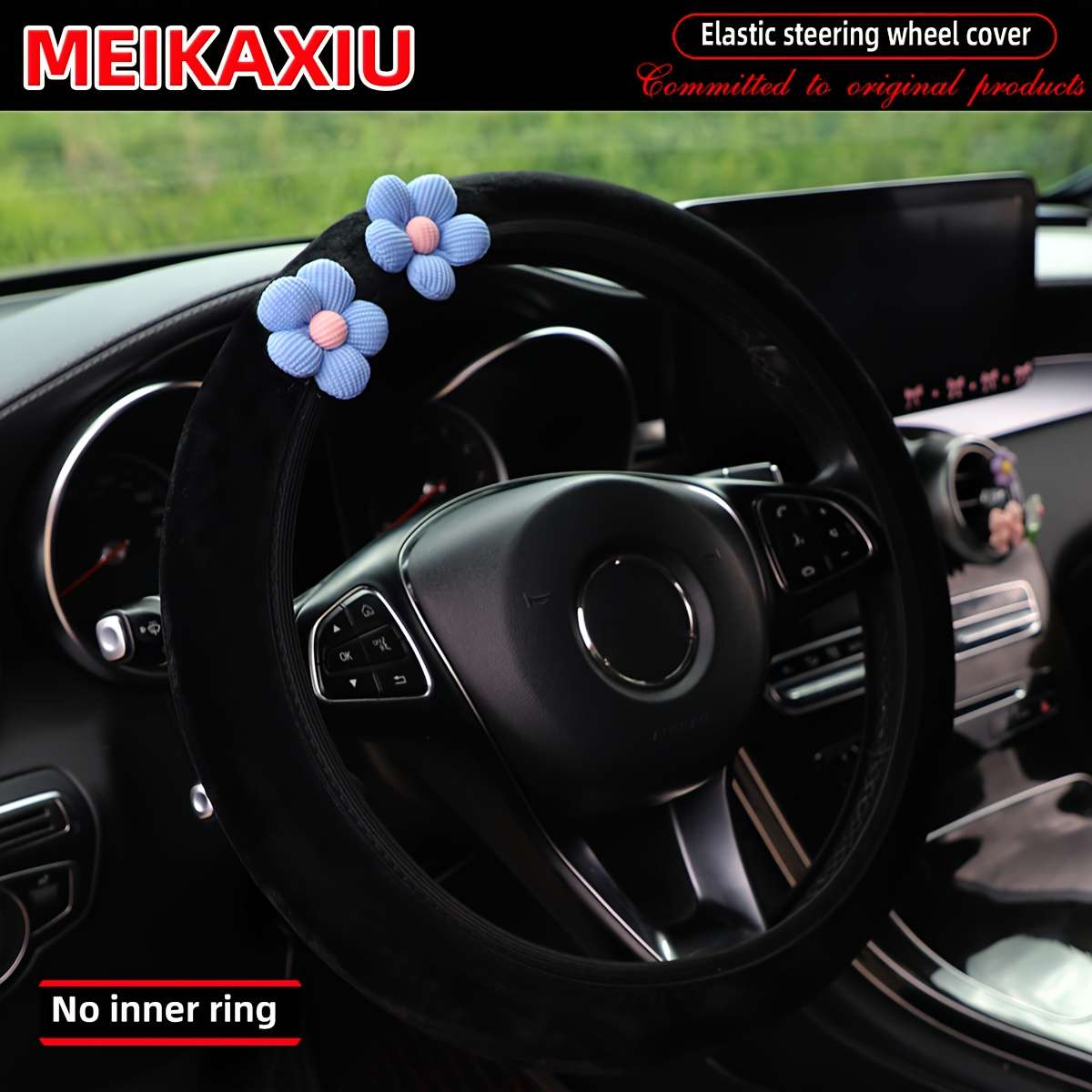 Car Steering Wheel Cover Orange