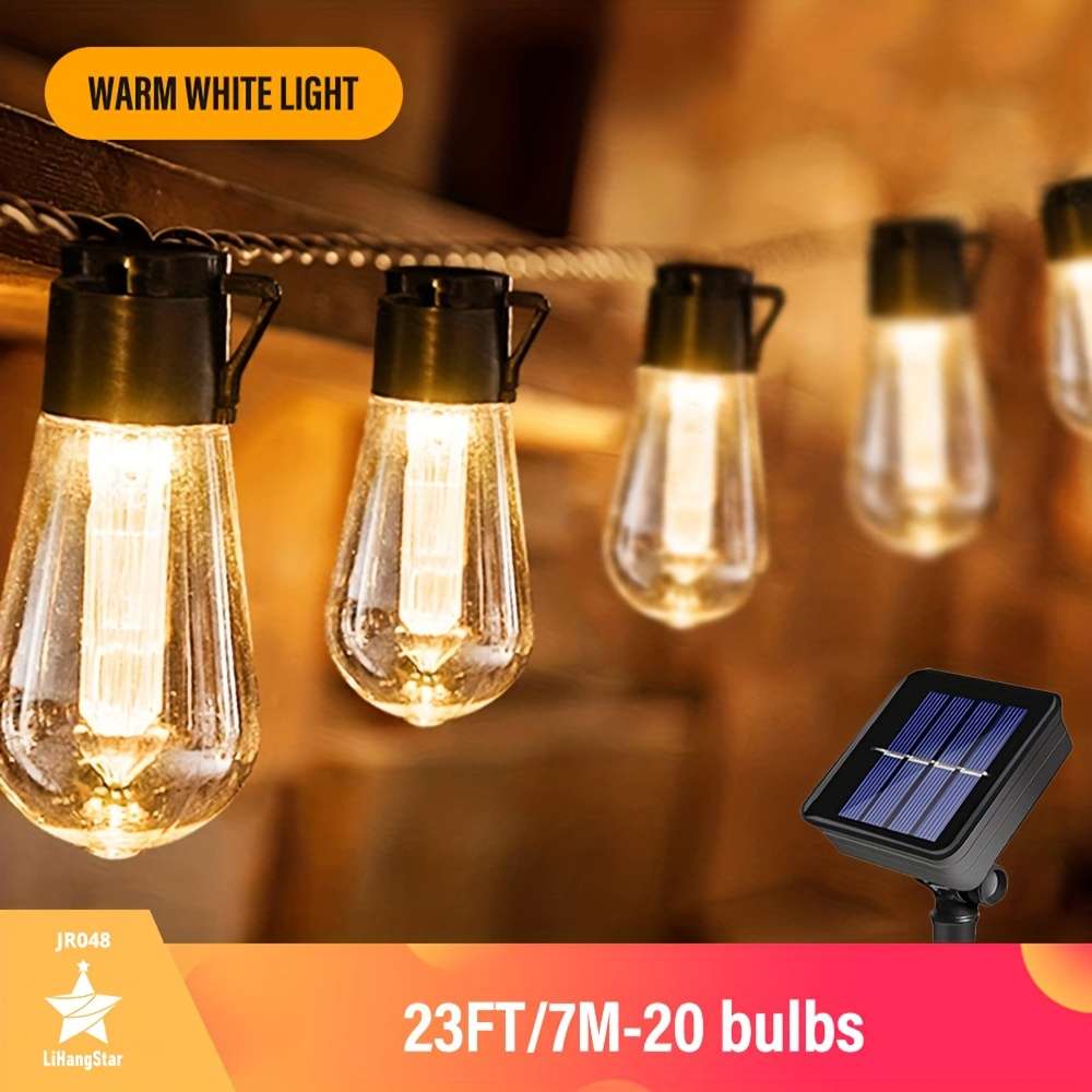 String Lights Quantity 23Ft 7M 20 Bulbs