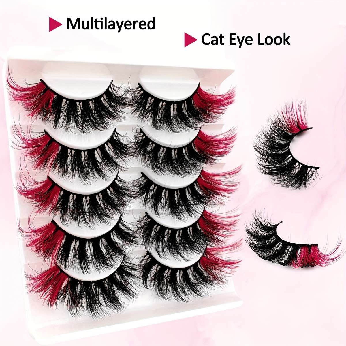 5 Pairs Fluffy Cluster Lashes Style
