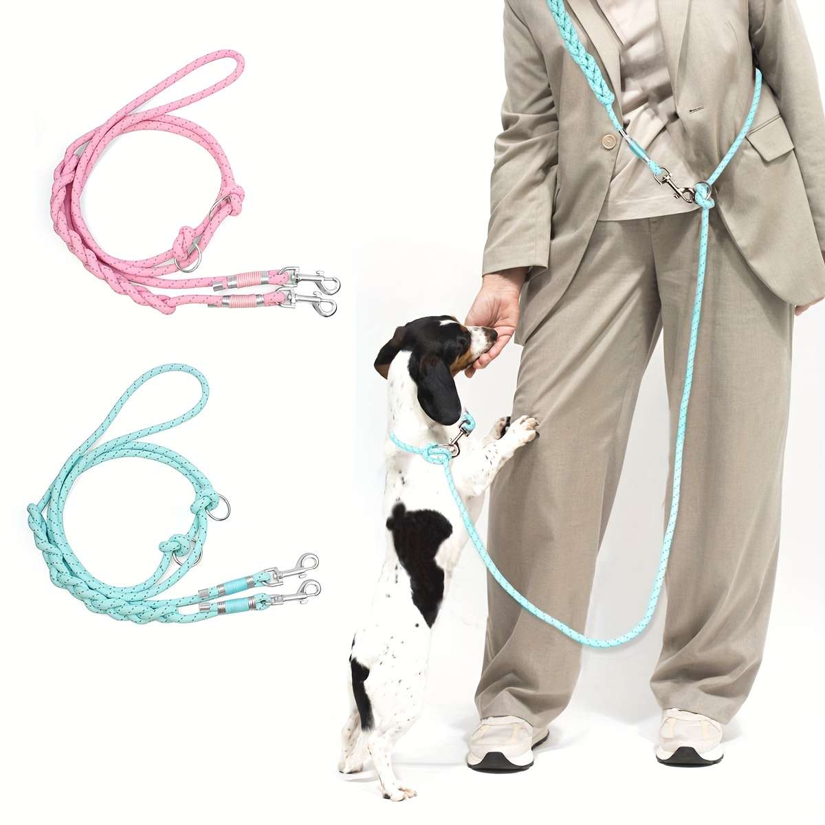 Dog Leash Color Pink Color Size S