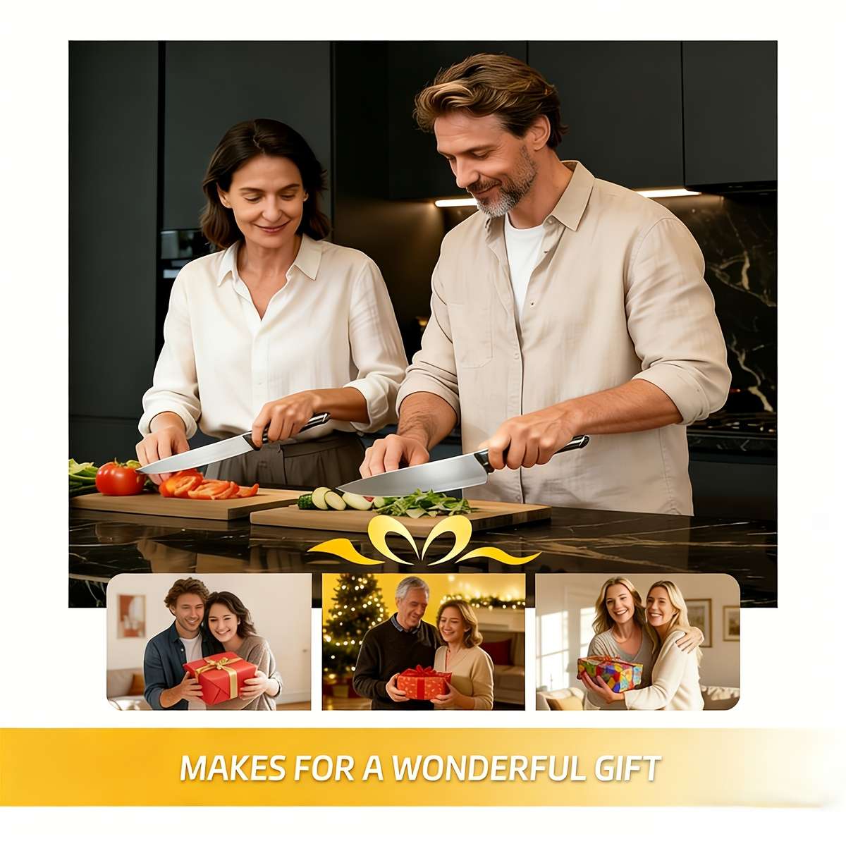 Kitchen Knives Color White