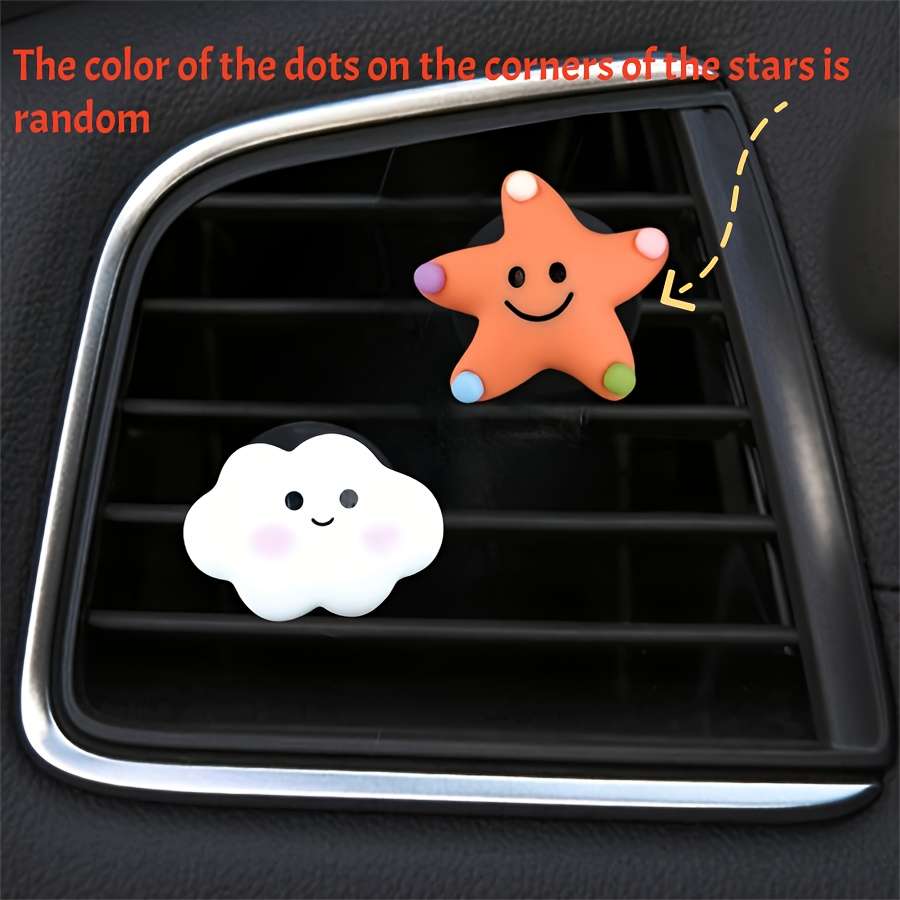 Car Interior Decor Items 2 Oranges Stars  Add  Clouds