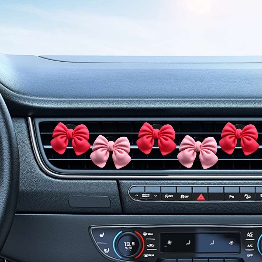 Car Interior Decor 5Pcscolor Red