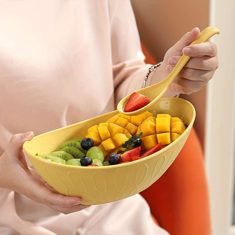 Bowl Color White With A Spoon Modelsmall