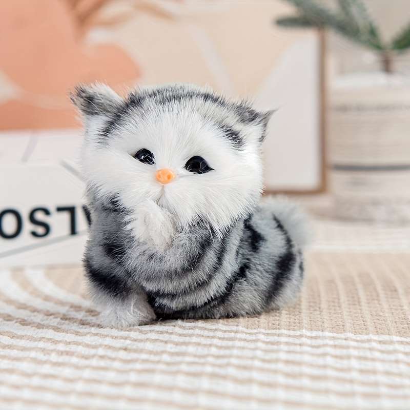 Plush Toyss color White Cat size Pet Companion