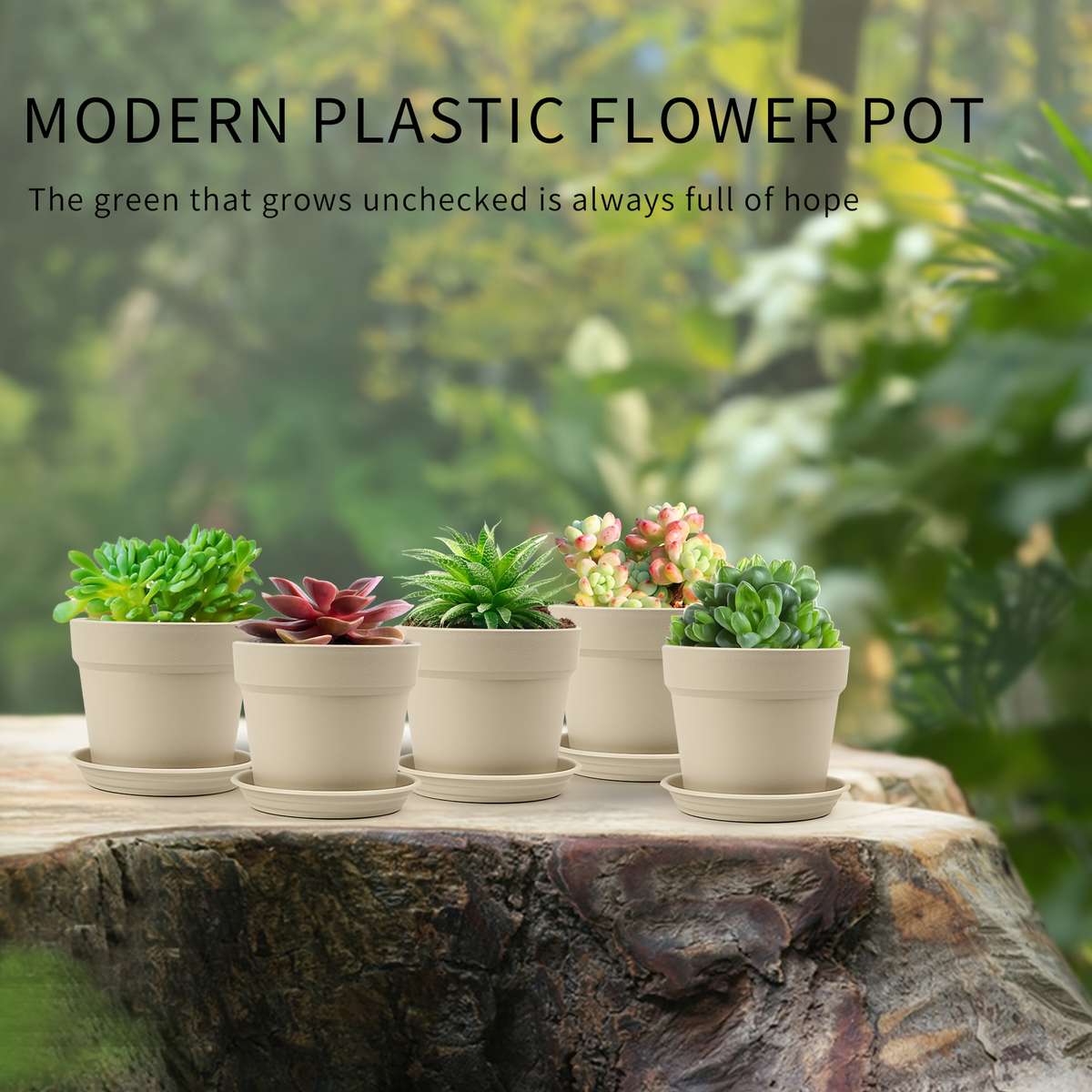 Flowerpot  40 Pcs 9 5Cmcolor White