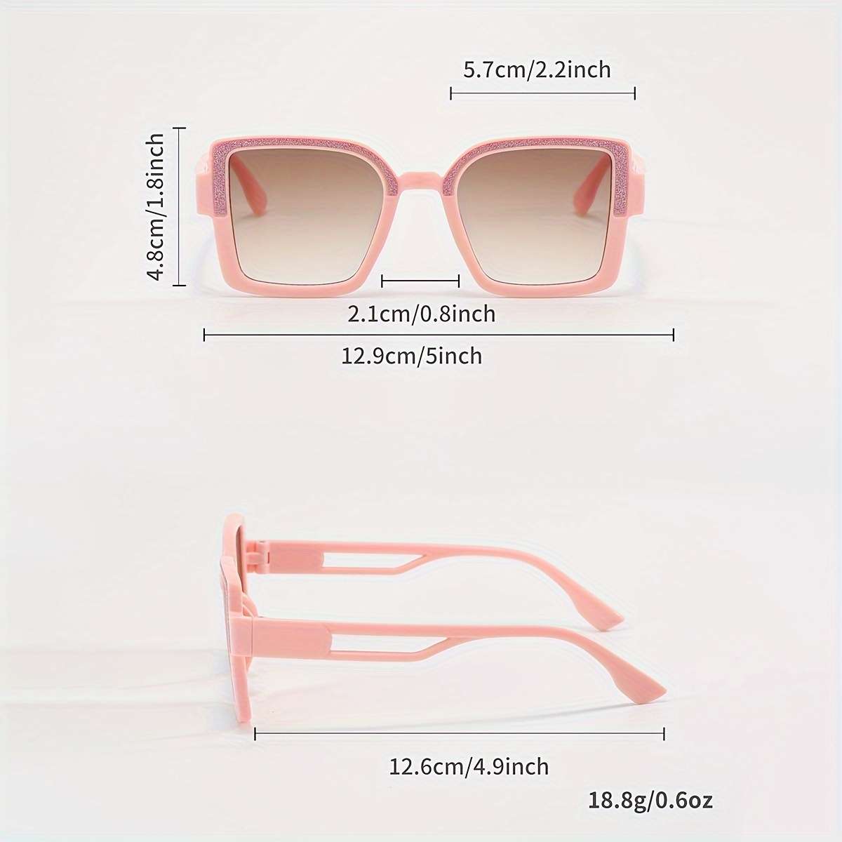 Kids Glasses 2Pcs Color Pink Beige