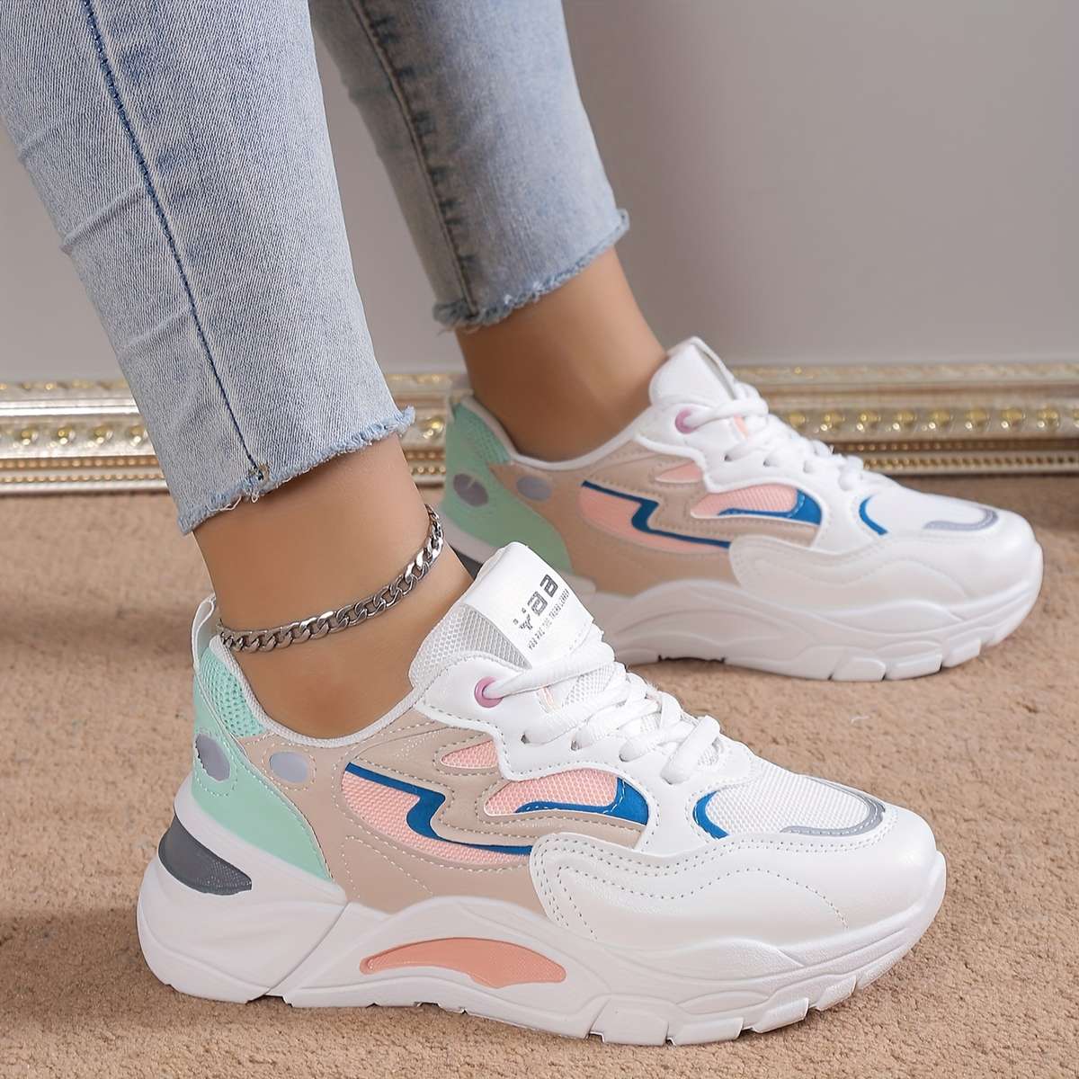 Women S Sneakers Color Blue Sizeuk 3.5
