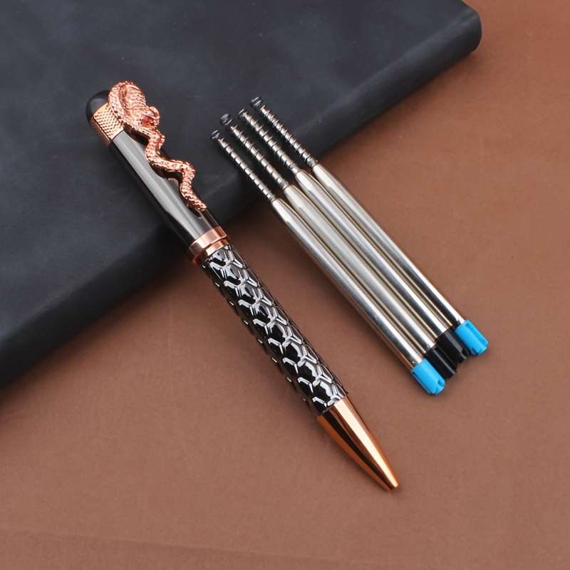Pen color Silvery Quantity1 ballpoint pen + 4 refills