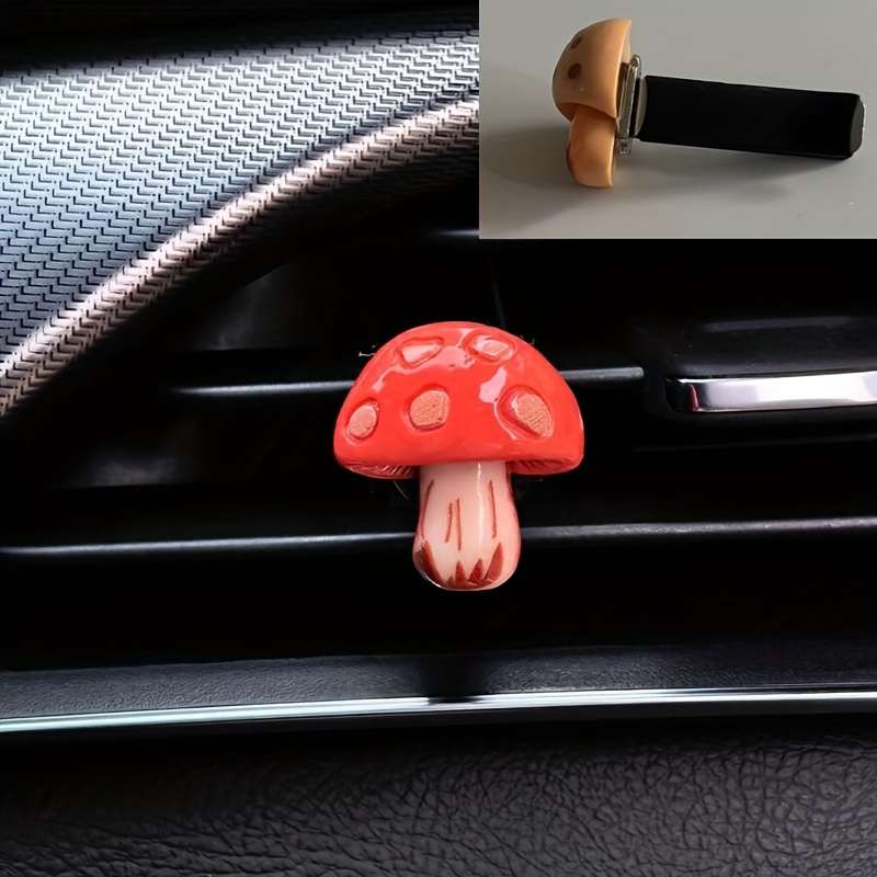 Car Interior Decor Style Double Mushroom 2Pcs