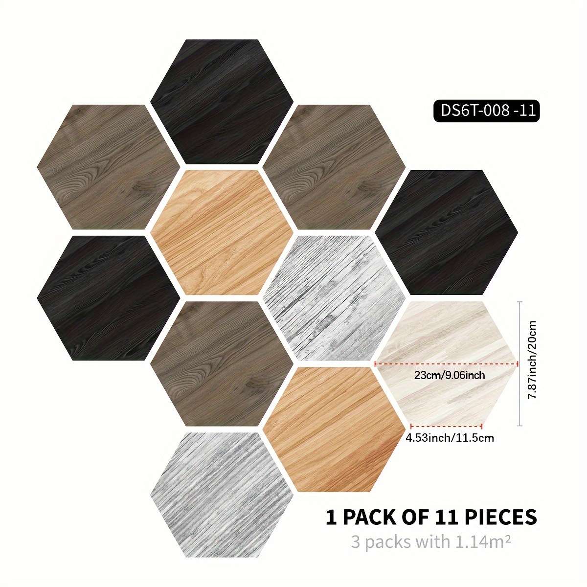 Self Adhesive Floor Stickers E 23.01X19.99Cm