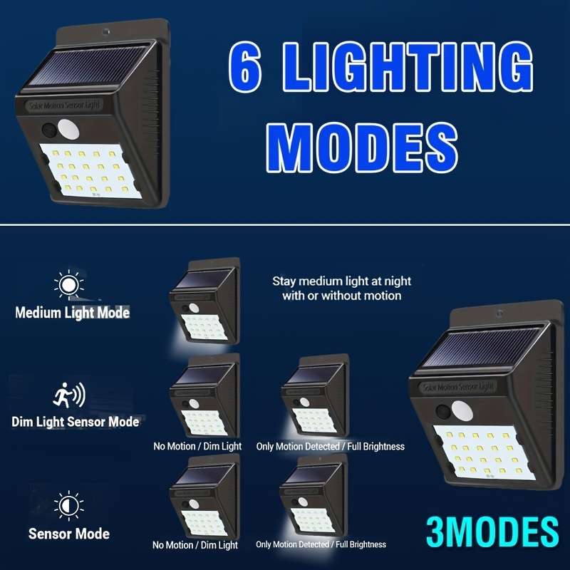 Solar Emergency Lights Quantity 2Pcs