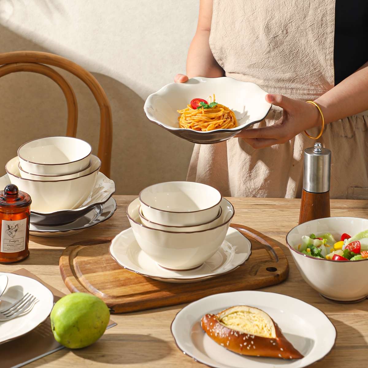 Bowl Color 6Person 28Pc Set